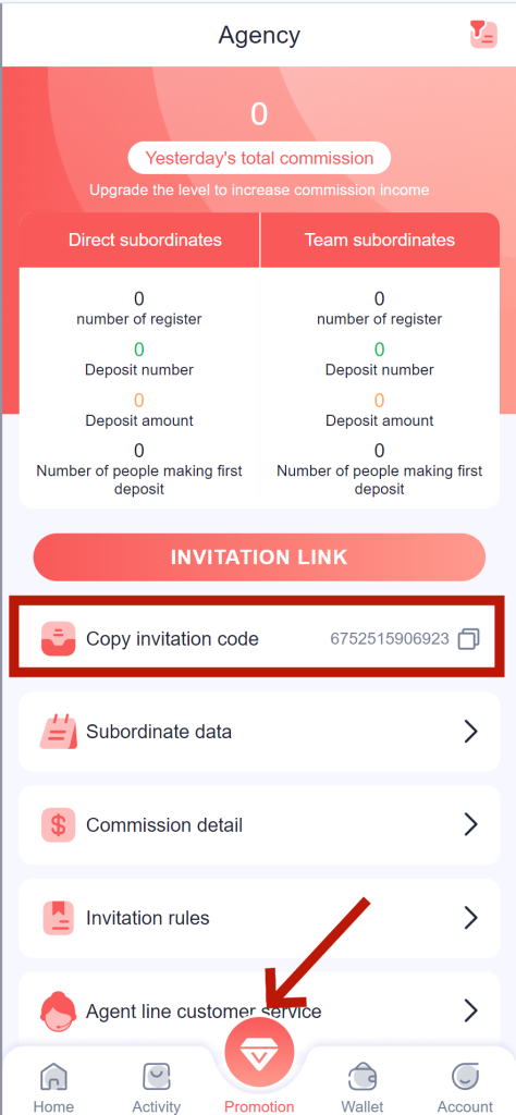 Tiranga Game App Invite friends to earn commissions! The higher the level, the more you earn! 1 Tiranga Game App