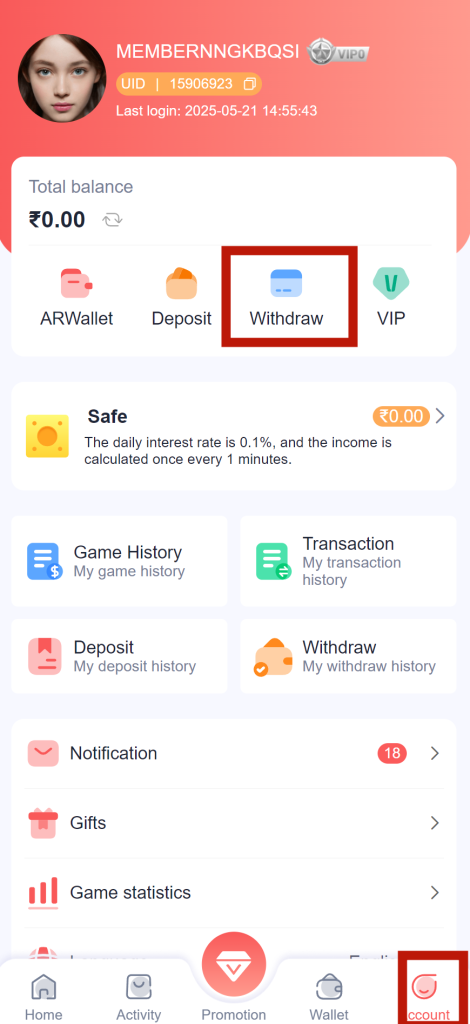 Register daman game now! Withdraw millions of rupees in 15 minutes 3 Daman Game App platform page promotion